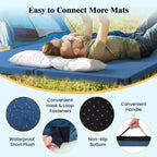 Matelas de camping en mousse à mémoire de forme avec base antidérapante et sac de transport