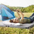 Matelas de camping en mousse à mémoire de forme avec base antidérapante et sac de transport