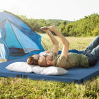 Matelas de camping en mousse à mémoire de forme avec base antidérapante et sac de transport
