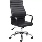 Studio 55D Primero Black Faux Leather Adjustable Office Chair