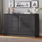Commode 6 tiroirs au fini lustré