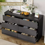 Commode 6 tiroirs au fini lustré