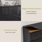 Commode 6 tiroirs au fini lustré