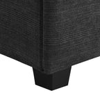 Canapé d'angle en U en chenille avec pouf surdimensionné, rangements dans les accoudoirs, porte-gobelets et ports de chargement USB