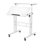 Adjustable Height Mobile Standing Desk with Wheels