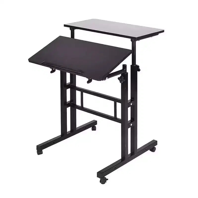Adjustable Height Mobile Standing Desk with Wheels