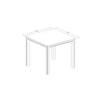 5-Piece Counter Height Dining Set with Pub Table and Bar Stools