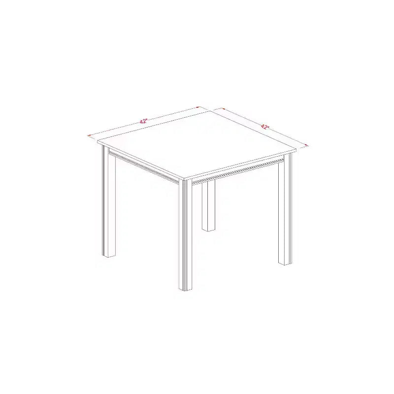 5-Piece Counter Height Dining Set with Pub Table and Bar Stools