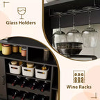 Cave à vin avec casier à verres