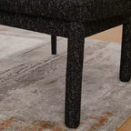 Lot de 2 chaises de salle à manger rembourrées avec dossier haut incurvé, chaises d'appoint sans accoudoirs pour salle à manger ou cuisine