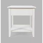 Table d'appoint en bois d'acacia avec tiroir et étagère de rangement