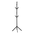 Porte-manteau autoportant à 8 crochets – Arbre d'entrée en métal pour couloir, salon ou chambre, noir
