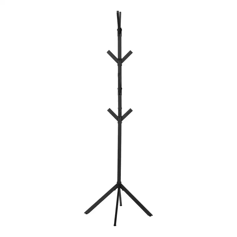 Freestanding Coat Rack with 8 Hooks – Metal Hall Tree for Entryway, Living Room or Bedroom, Black