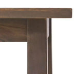 Table d'appoint d'extérieur en bois d'acacia, table de chevet moderne pour patio, jardin, bord de piscine