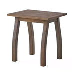 Table d'appoint d'extérieur en bois d'acacia, table de chevet moderne pour patio, jardin, bord de piscine