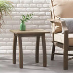 Table d'appoint d'extérieur en bois d'acacia, table de chevet moderne pour patio, jardin, bord de piscine