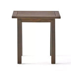 Table d'appoint d'extérieur en bois d'acacia, table de chevet moderne pour patio, jardin, bord de piscine