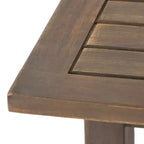 Table d'appoint d'extérieur en bois d'acacia, table de chevet moderne pour patio, jardin, bord de piscine