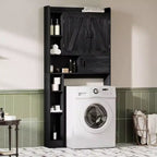 Meuble de rangement pour WC avec porte coulissante