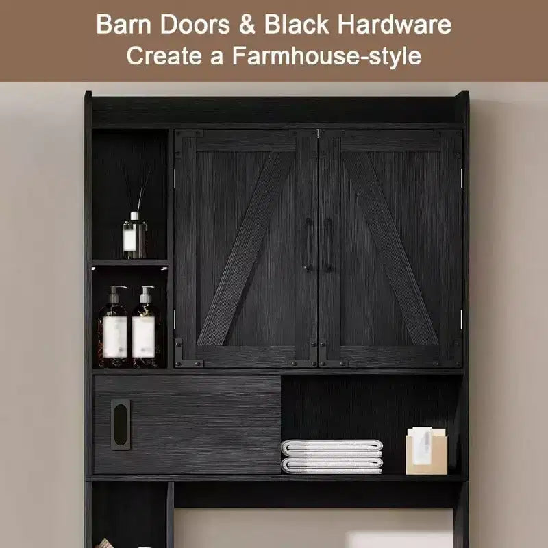 Over-Toilet Storage Cabinet with Sliding Door