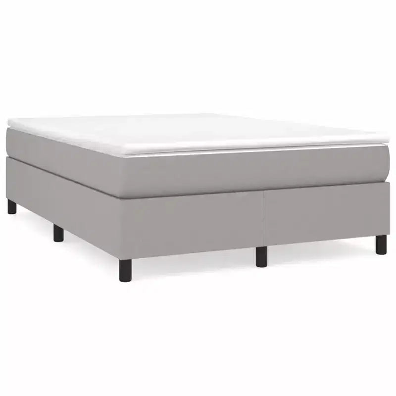 Full Size Platform Bed Frame in Light Gray