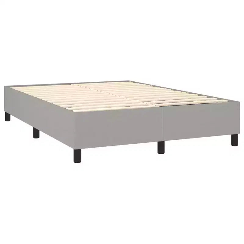 Full Size Platform Bed Frame in Light Gray