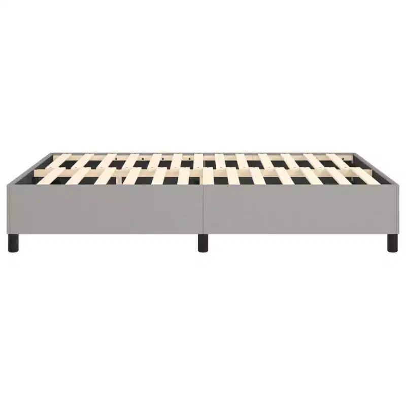 Full Size Platform Bed Frame in Light Gray