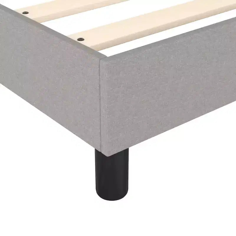 Full Size Platform Bed Frame in Light Gray