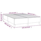 Full Size Platform Bed Frame in Light Gray