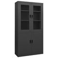 Steel Filing Cabinet with 4 Doors and 3 Shelves