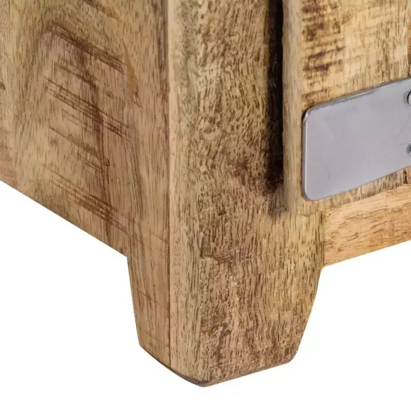 Table basse en manguier massif avec rangement