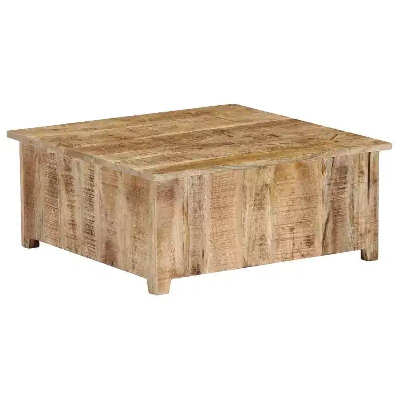 Table basse en manguier massif avec rangement