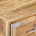 Table basse en manguier massif avec rangement