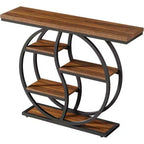 Console industrielle de 119 cm avec 5 étagères de rangement