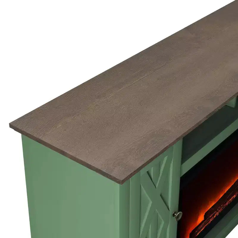 68" Freestanding Electric Fireplace TV Stand for TVs up to 78"