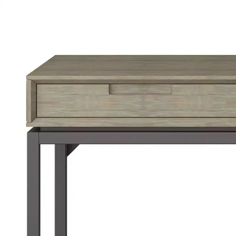 Mid-Century Writing Desk with Drawers and Keyboard Tray
