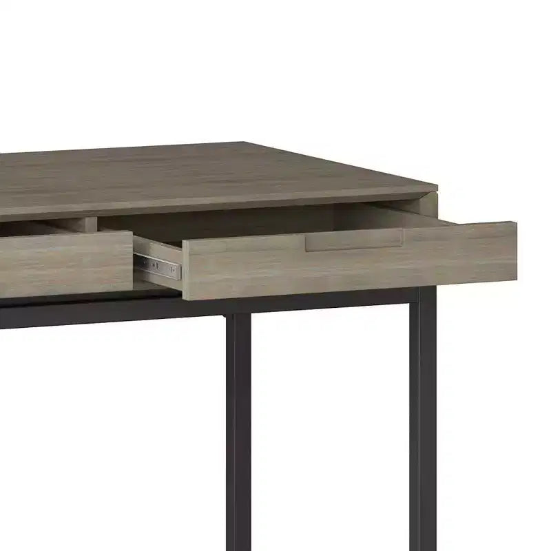 Mid-Century Writing Desk with Drawers and Keyboard Tray