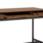 Bureau d'écriture du milieu du siècle avec tiroirs et tablette pour clavier