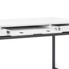 Bureau d'écriture du milieu du siècle avec tiroirs et tablette pour clavier