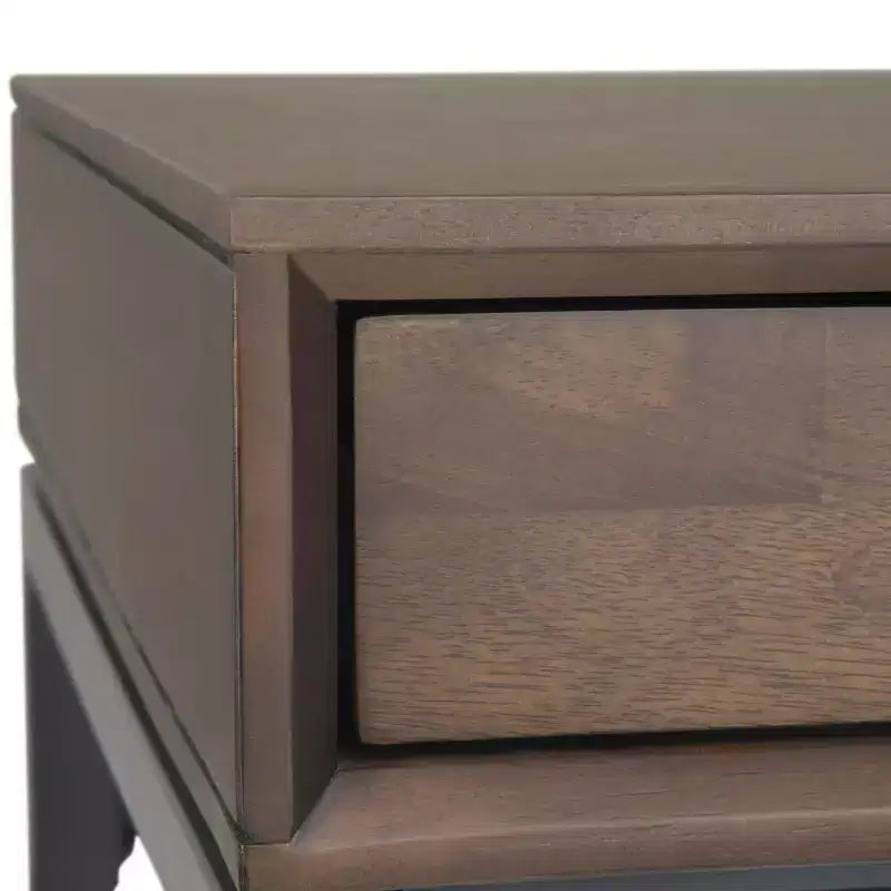 Mid-Century Writing Desk with Drawers and Keyboard Tray