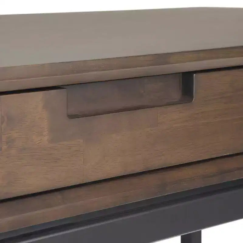 Mid-Century Writing Desk with Drawers and Keyboard Tray