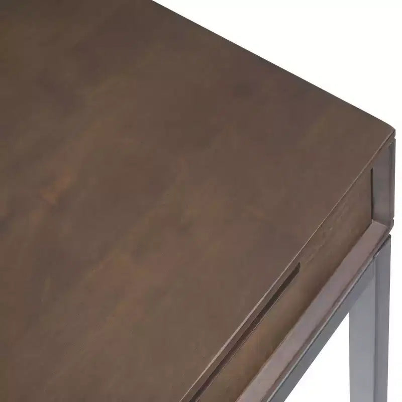 Mid-Century Writing Desk with Drawers and Keyboard Tray