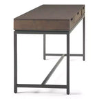 Bureau d'écriture du milieu du siècle avec tiroirs et tablette pour clavier